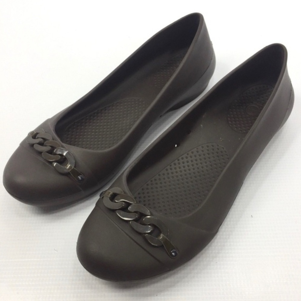 Crocs Gianna Chain Link Ballet Flat Shoe